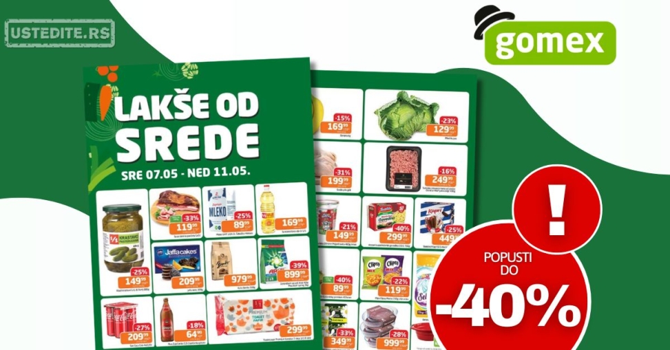 Gomex katalog LAKŠE OD SREDE 7-11.5.2025.