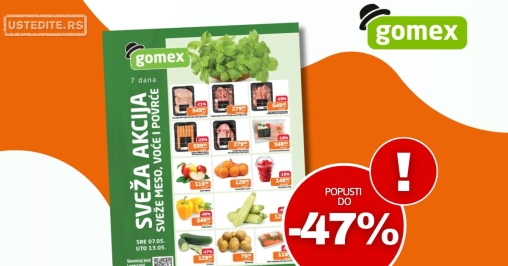 Gomex SVEŽA AKCIJA 7-13.5.2025.