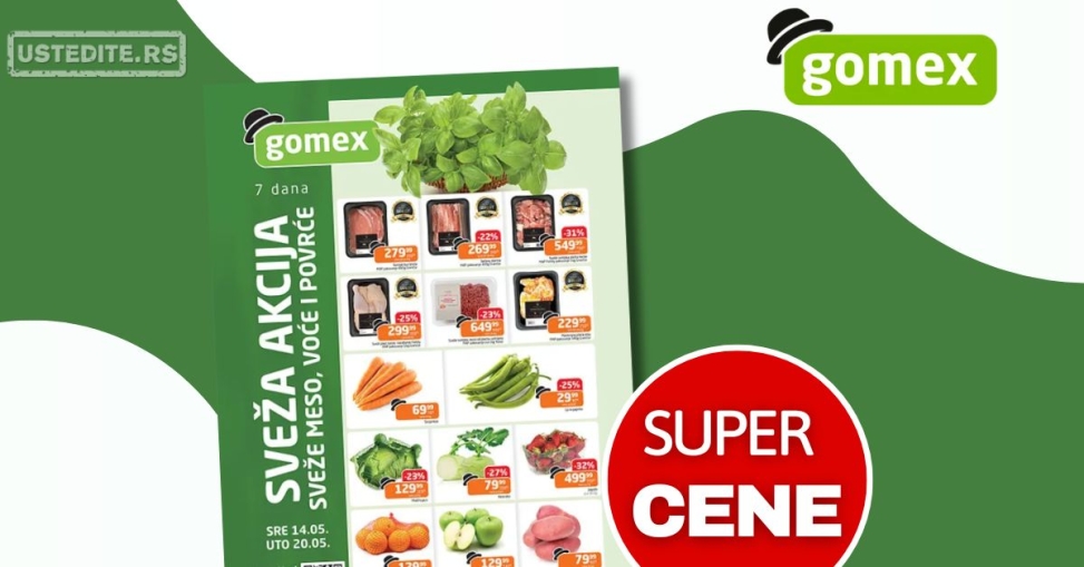 Gomex SVEŽA AKCIJA 14-20.5.2025.