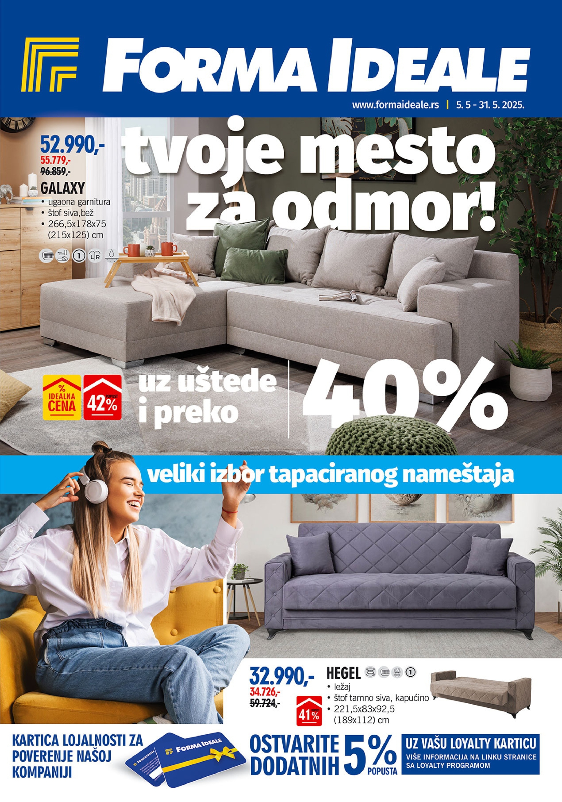 Forma Ideale katalog TAPACIRANI NAMEŠTAJ 5-31.5.2025.