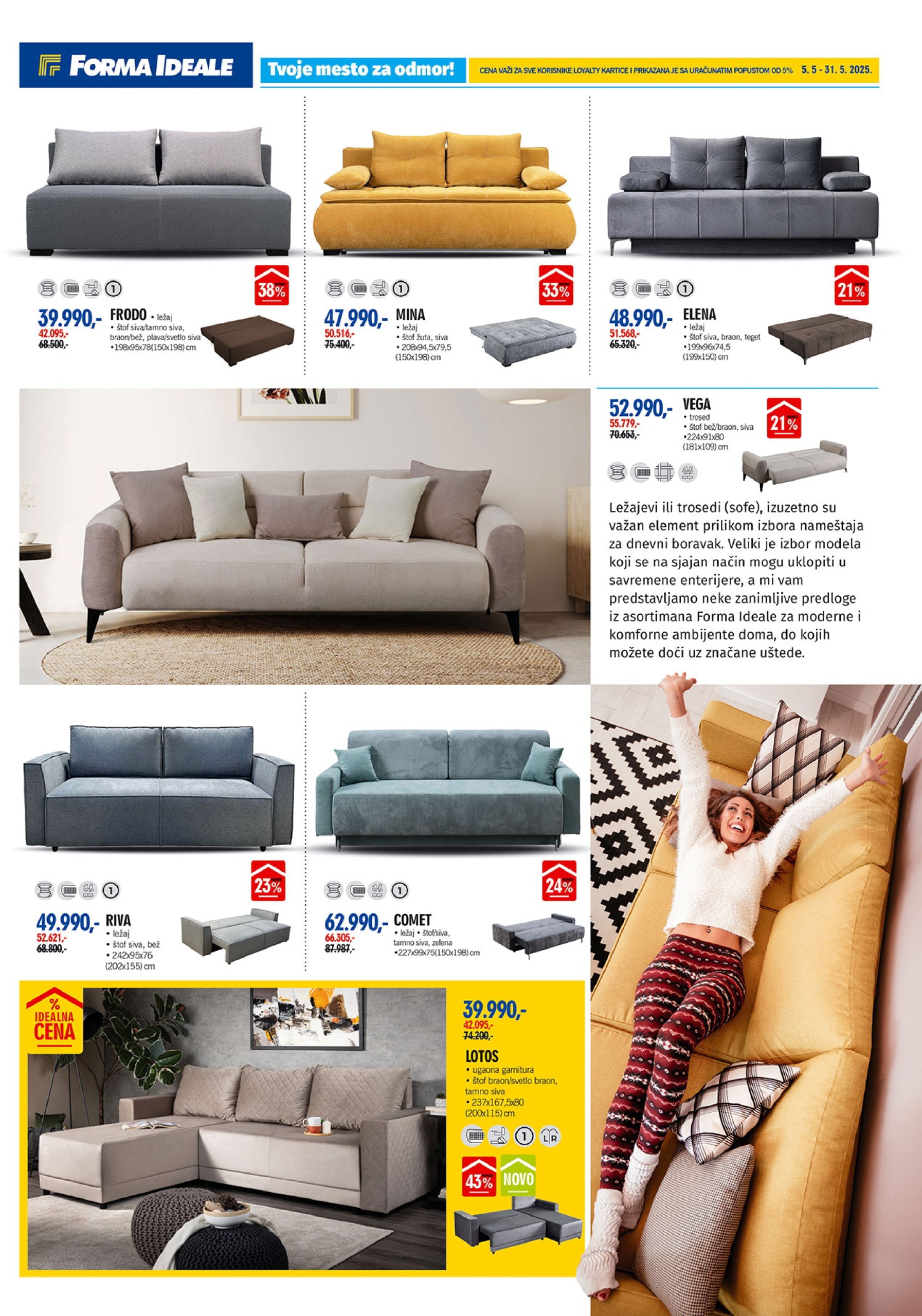 Forma Ideale katalog TAPACIRANI NAMEŠTAJ 5-31.5.2025.
