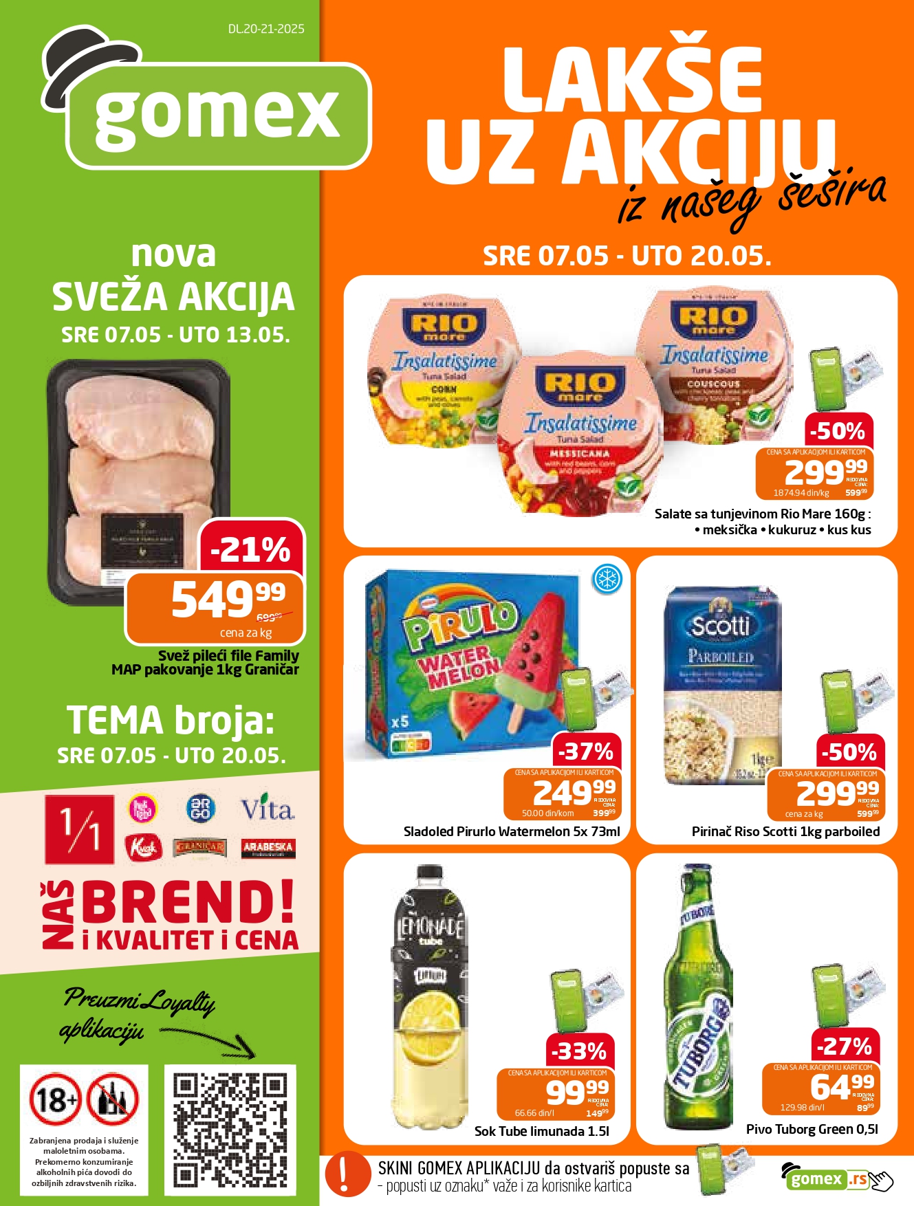 Gomex katalog AKCIJE IZ ŠEŠIRA 7-20.5.2025.