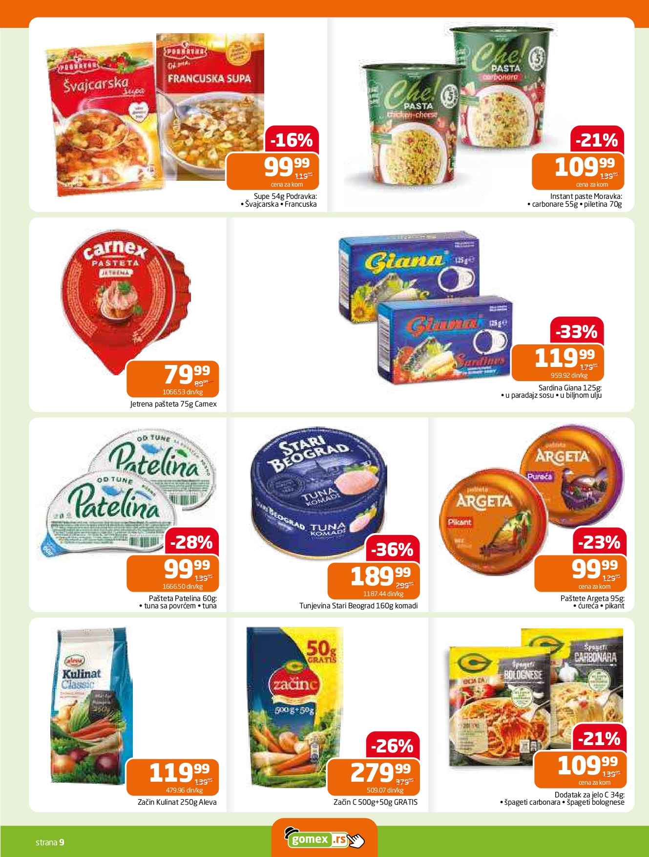 Gomex katalog AKCIJE IZ ŠEŠIRA 7-20.5.2025.