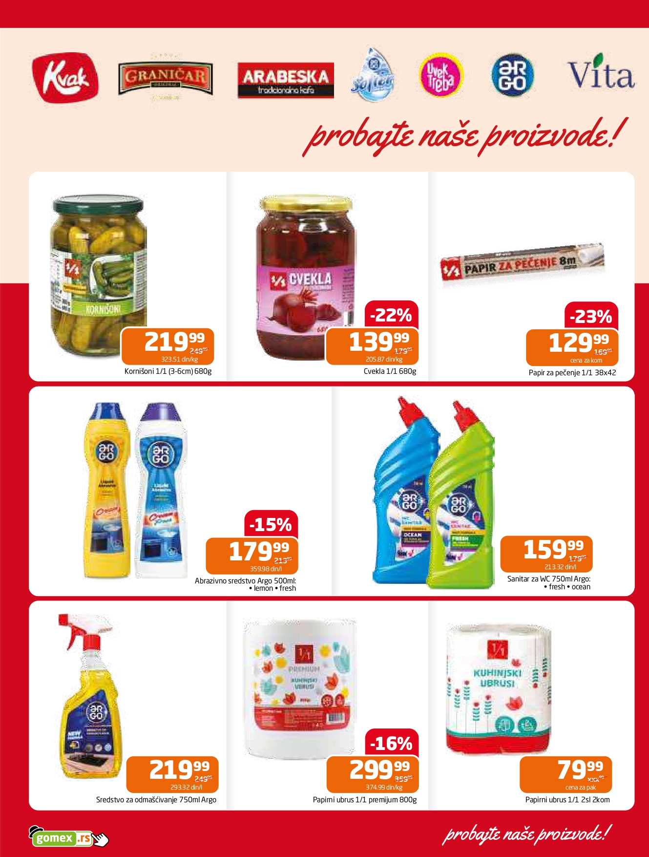 Gomex katalog AKCIJE IZ ŠEŠIRA 7-20.5.2025.