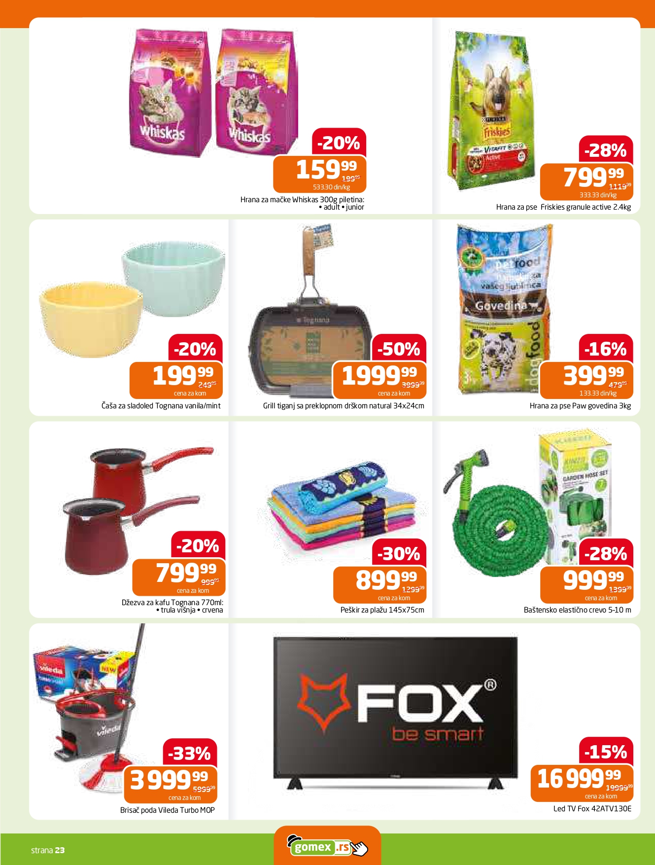 Gomex katalog AKCIJE IZ ŠEŠIRA 7-20.5.2025.