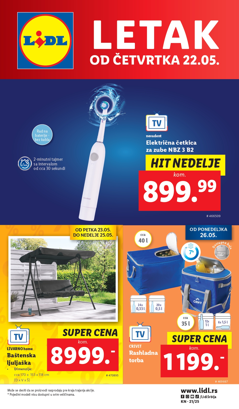Lidl katalog NEPREHRANA 22-28.5.2025.