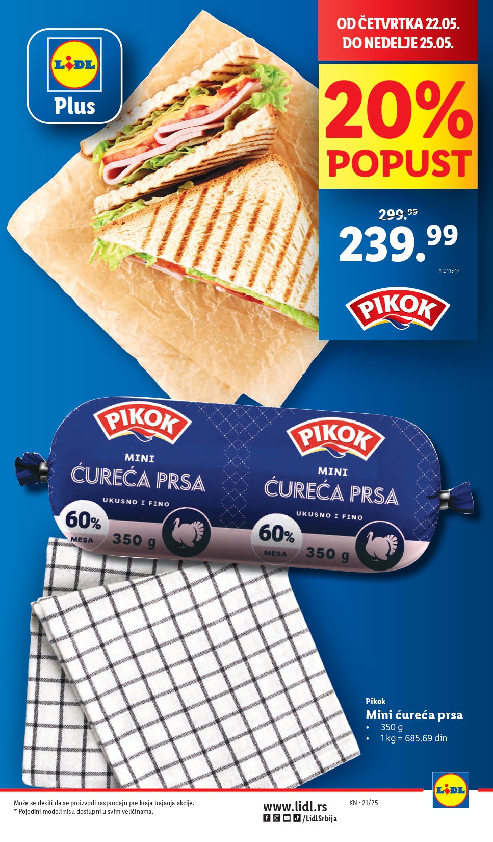Lidl katalog PREHRANA 22-28.5.2025.