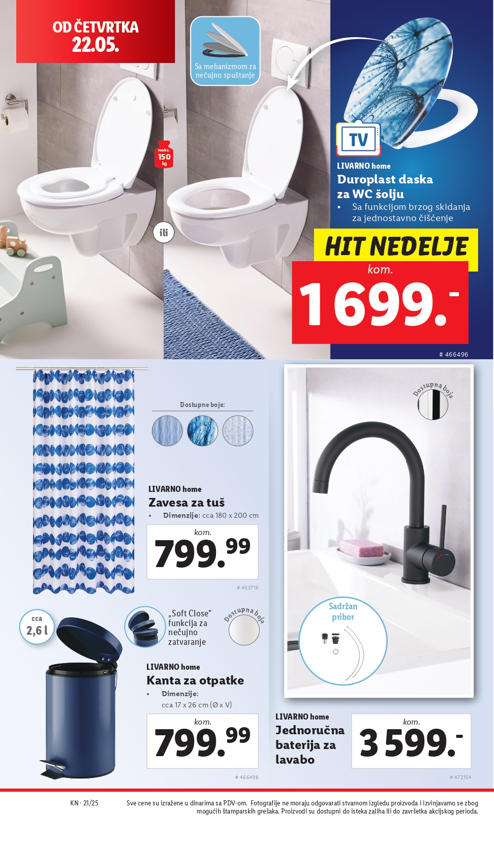 Lidl katalog NEPREHRANA 22-28.5.2025.