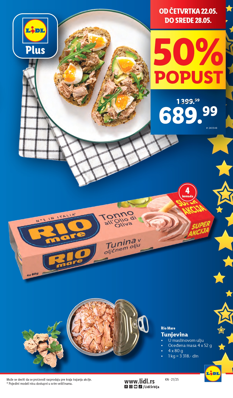 Lidl katalog PREHRANA 22-28.5.2025.