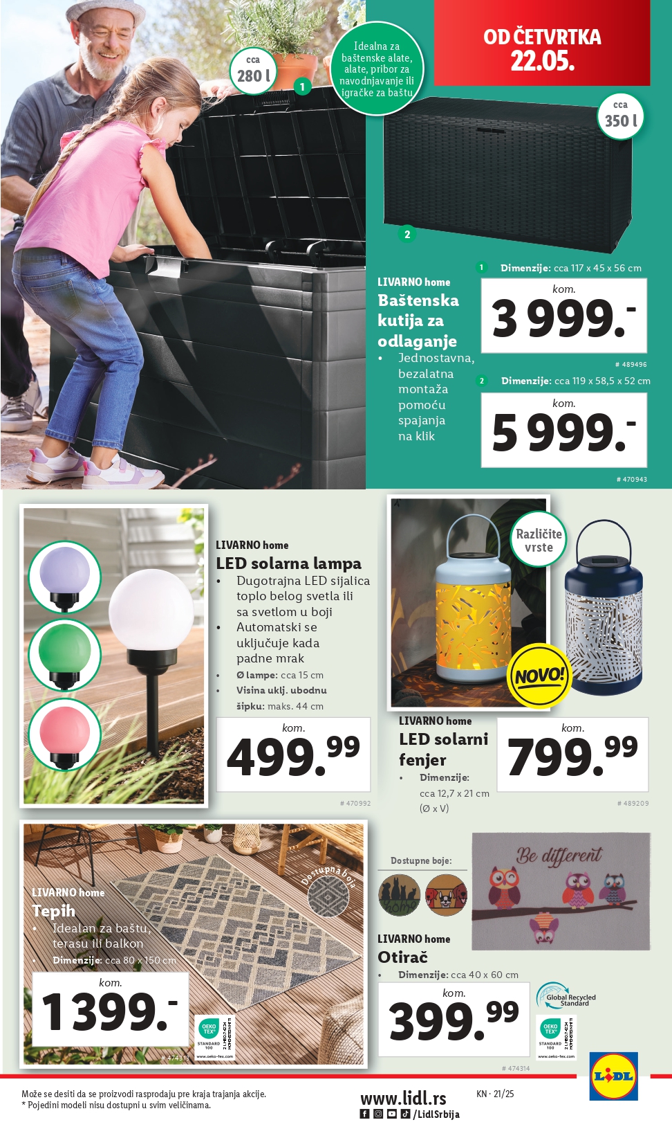 Lidl katalog NEPREHRANA 22-28.5.2025.