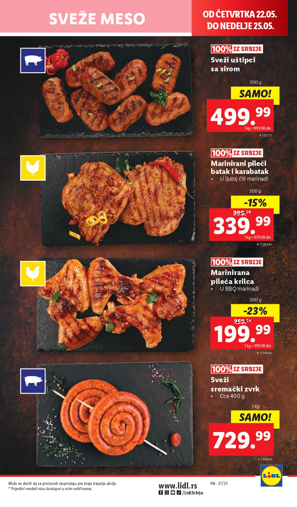 Lidl katalog PREHRANA 22-28.5.2025.