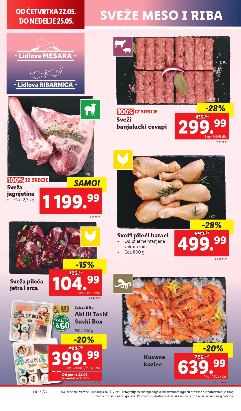 Lidl katalog PREHRANA 22-28.5.2025.