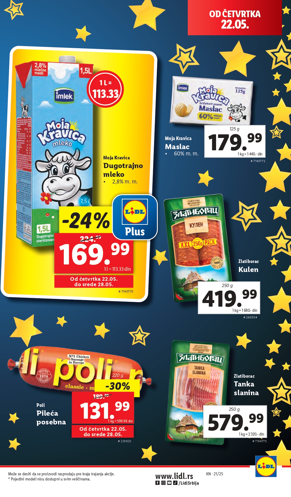 Lidl katalog PREHRANA 22-28.5.2025.