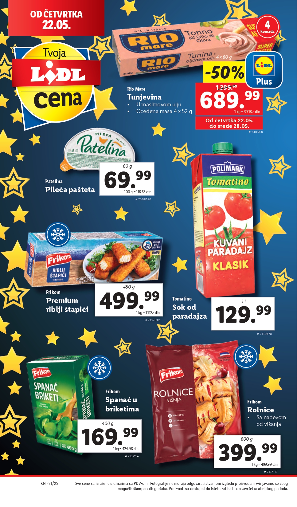 Lidl katalog PREHRANA 22-28.5.2025.