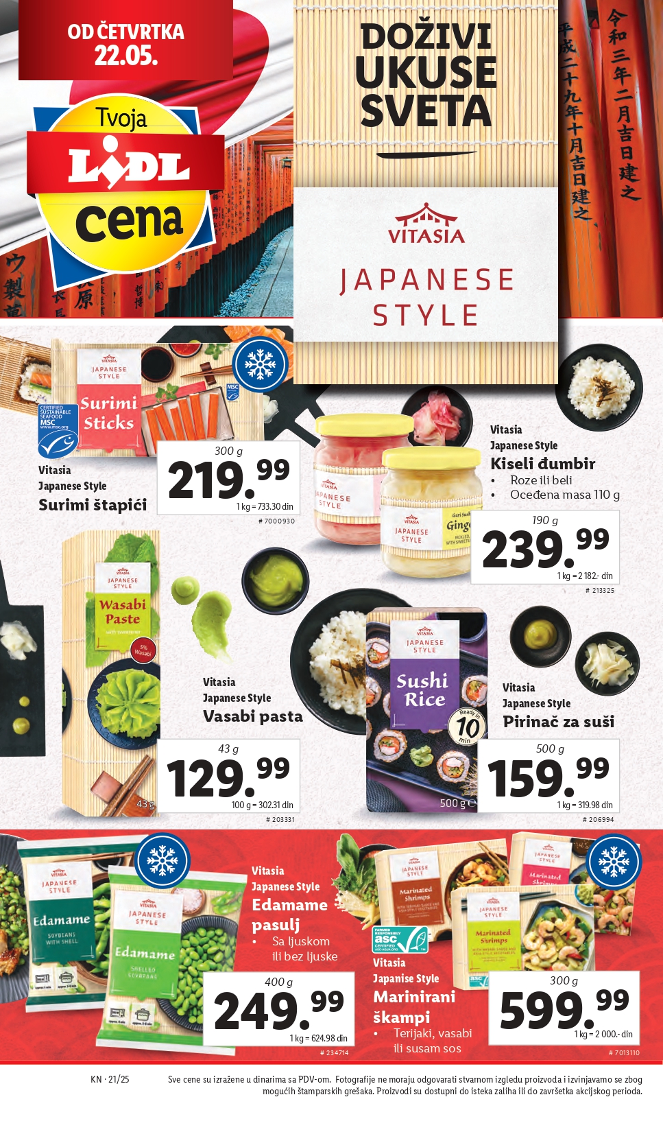 Lidl katalog PREHRANA 22-28.5.2025.