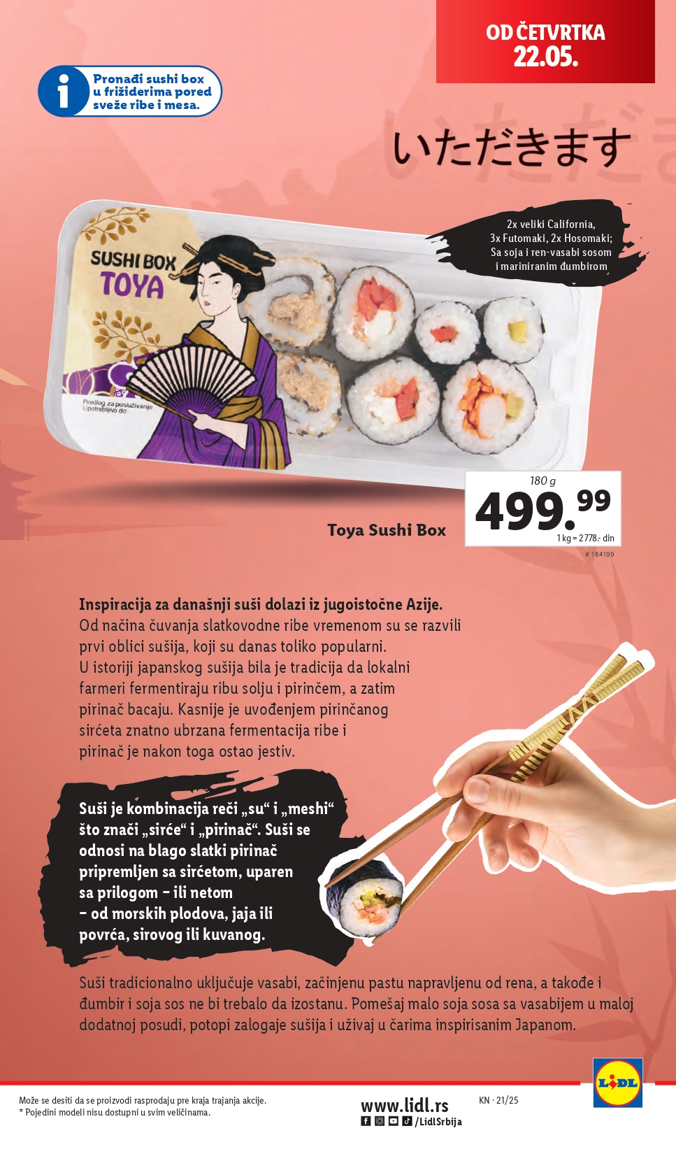 Lidl katalog PREHRANA 22-28.5.2025.