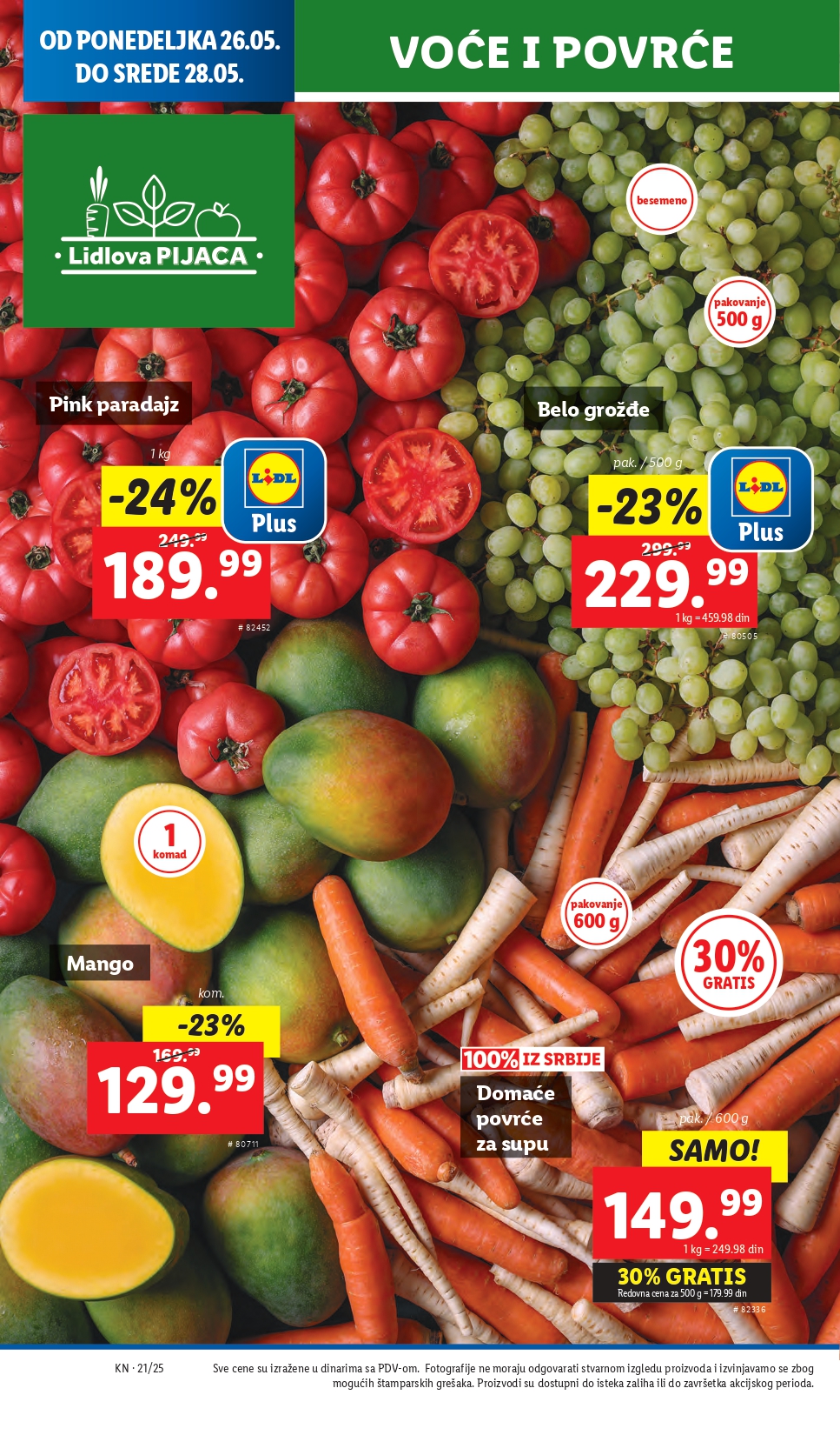 Lidl katalog PREHRANA 22-28.5.2025.