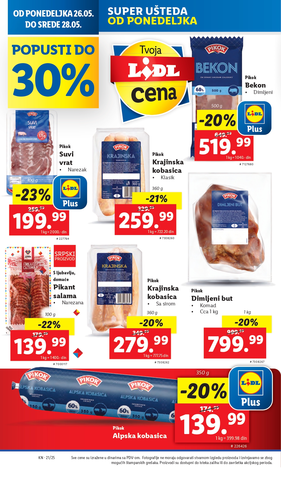 Lidl katalog PREHRANA 22-28.5.2025.