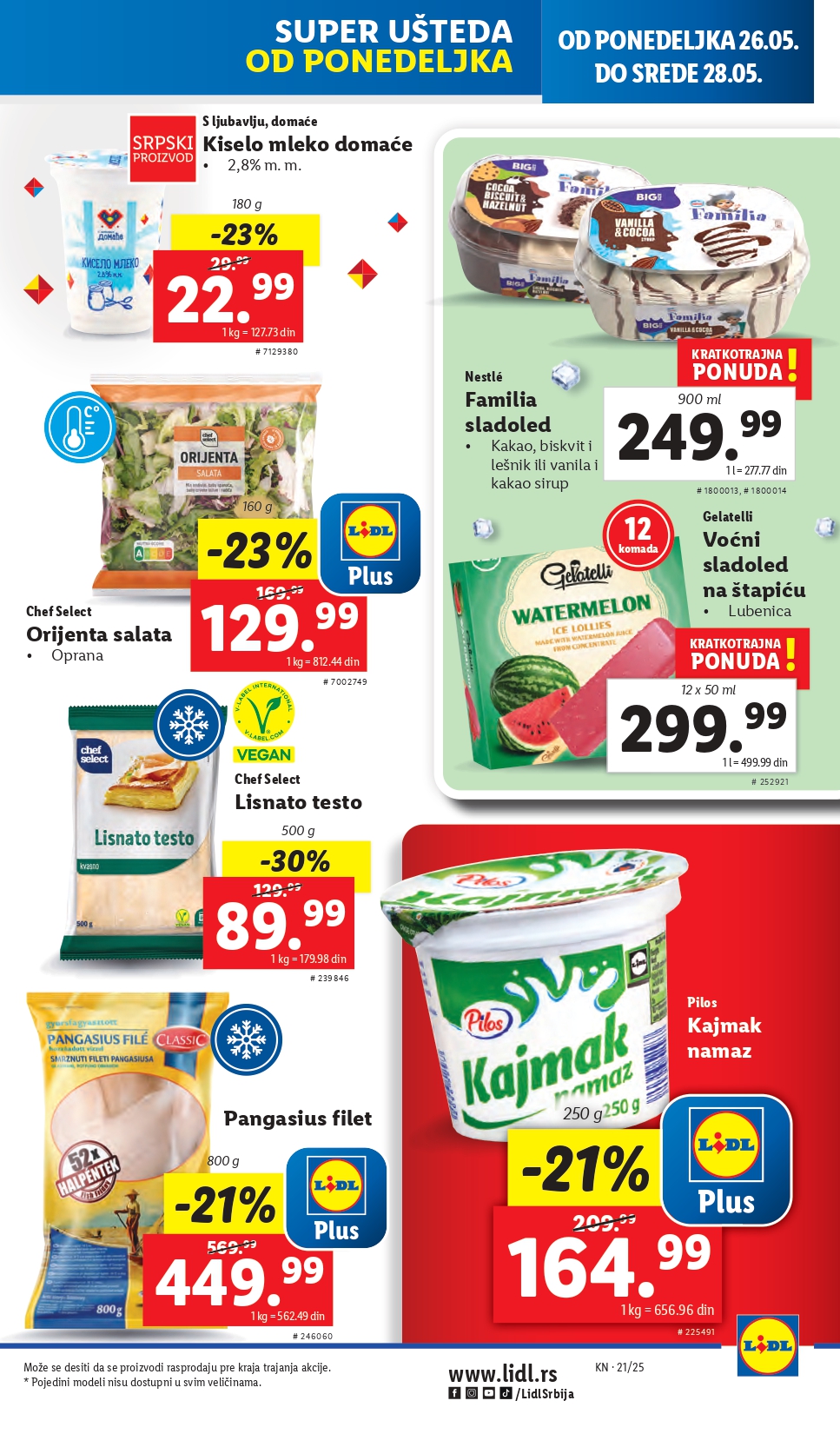 Lidl katalog PREHRANA 22-28.5.2025.