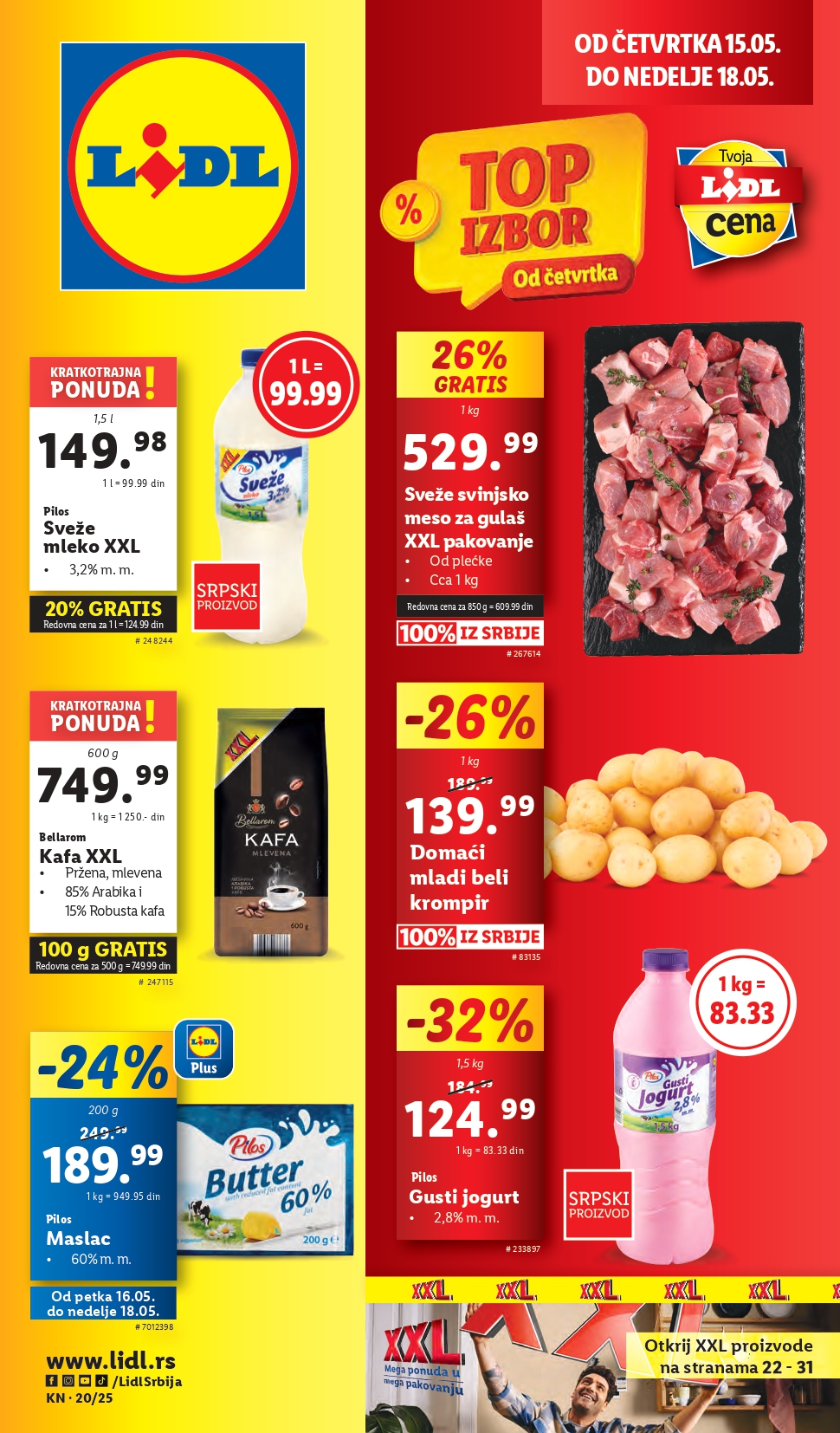 Lidl katalog PREHRANA 15-21.2025.
