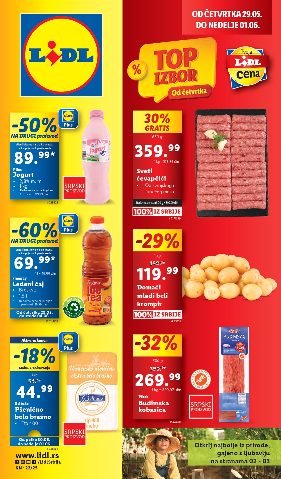 Lidl katalog PREHRANA 29.5-4.6.2025.