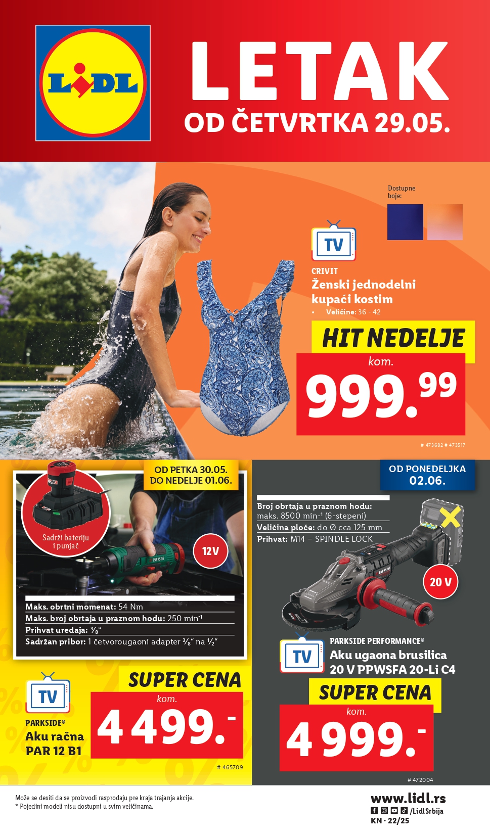 Lidl katalog NEPREHRANA 29.5-4.6.2025.