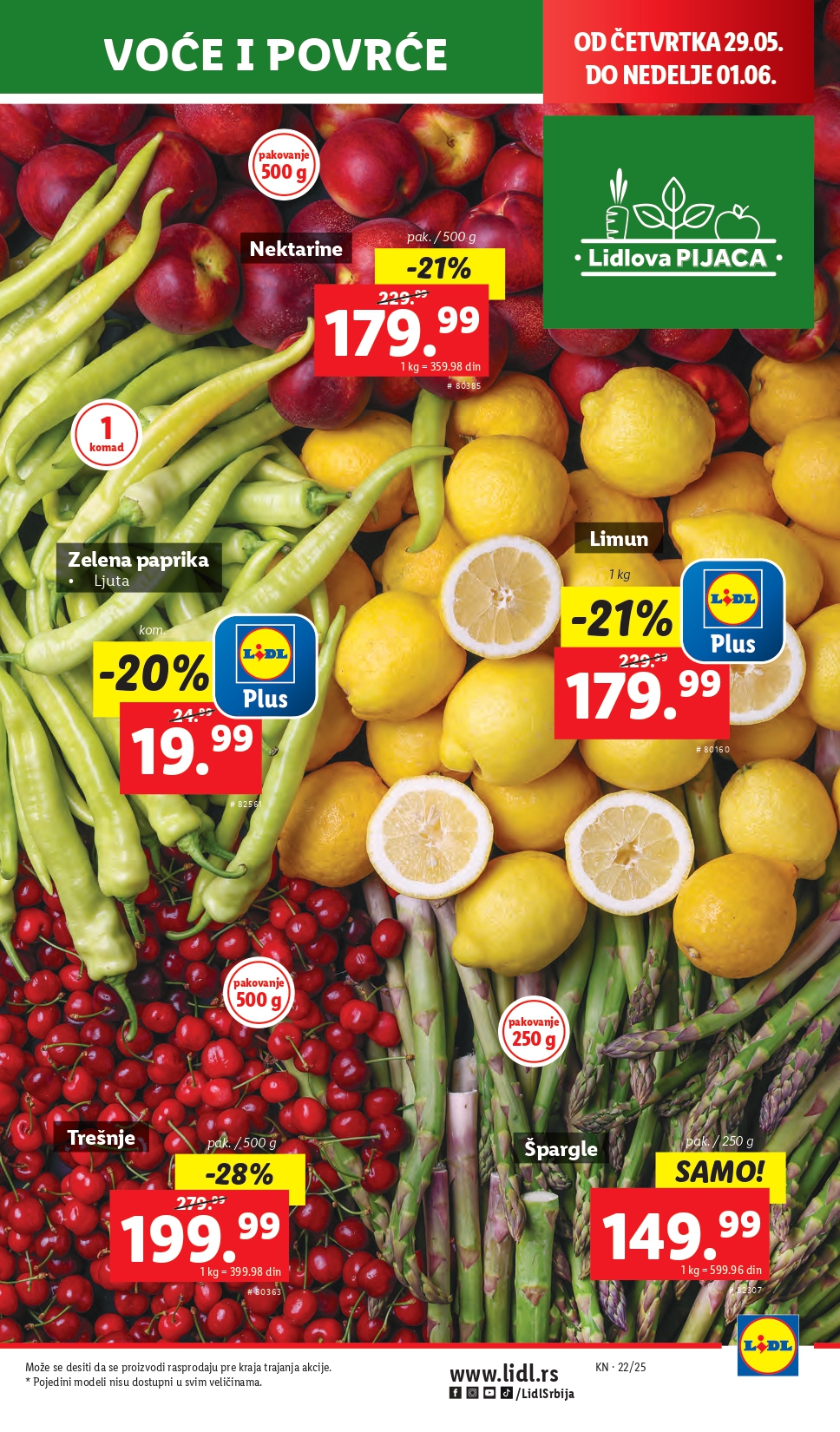 Lidl katalog PREHRANA 29.5-4.6.2025.