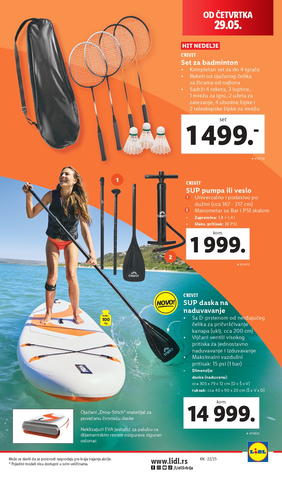 Lidl katalog NEPREHRANA 29.5-4.6.2025.