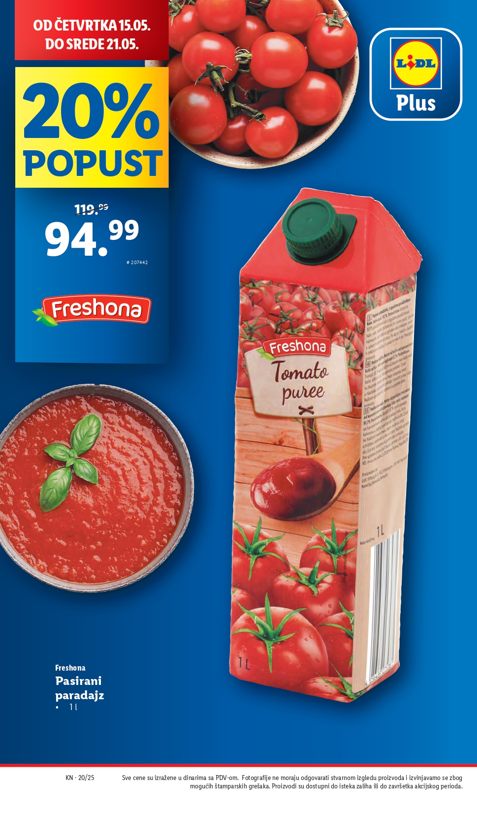 Lidl katalog PREHRANA 15-21.2025.