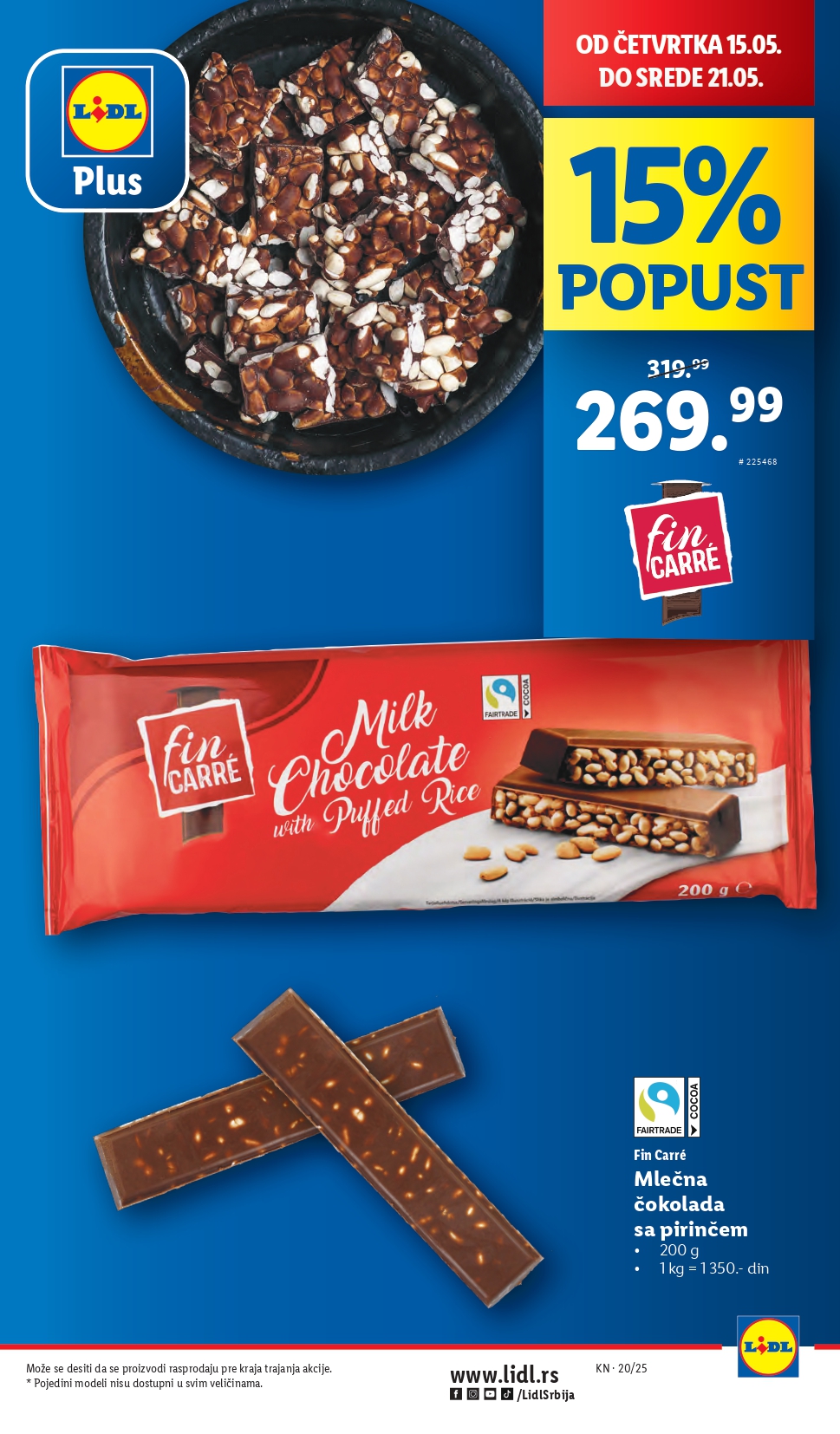 Lidl katalog PREHRANA 15-21.2025.