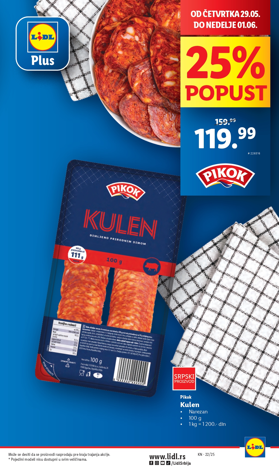 Lidl katalog PREHRANA 29.5-4.6.2025.