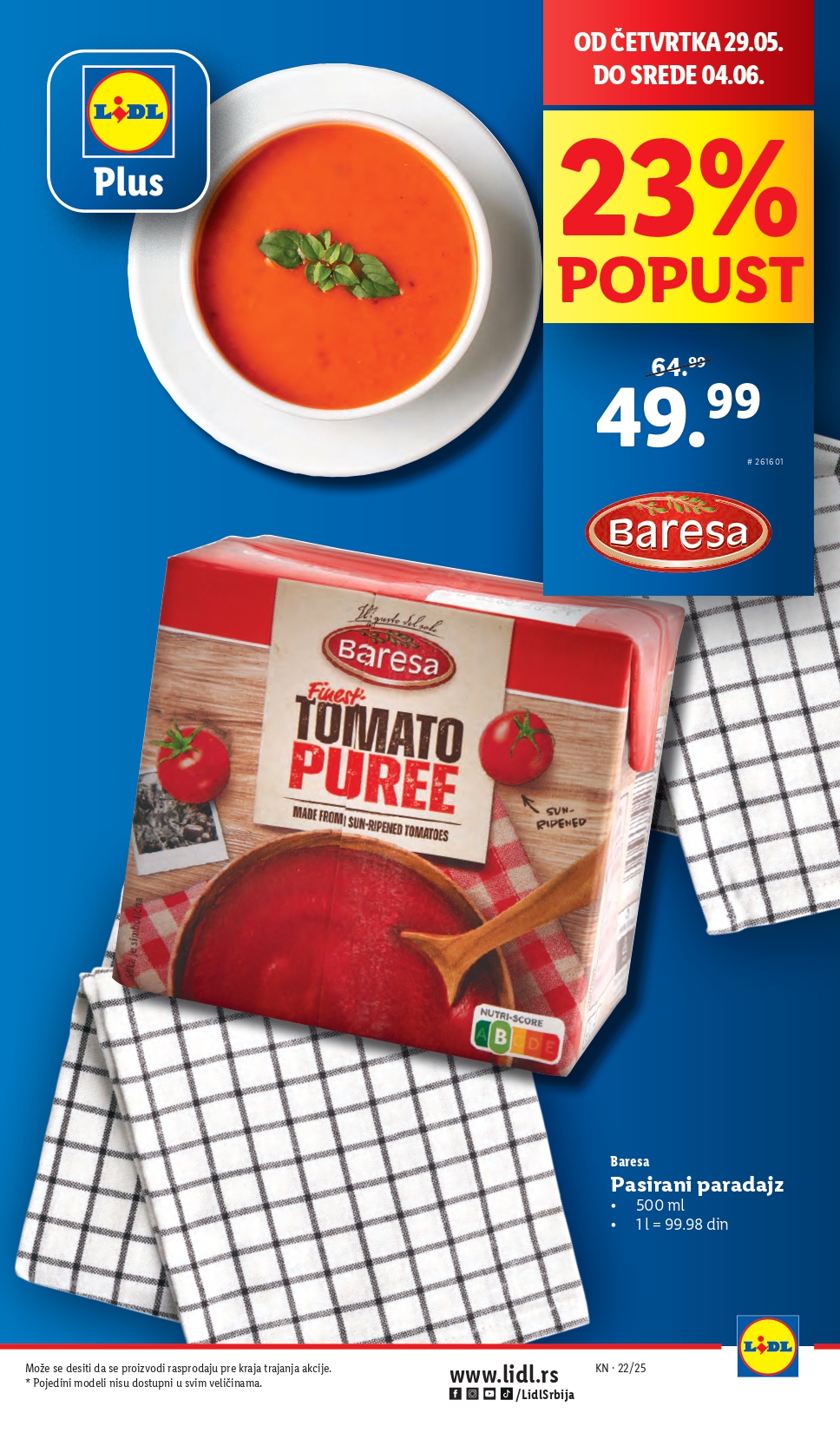 Lidl katalog PREHRANA 29.5-4.6.2025.