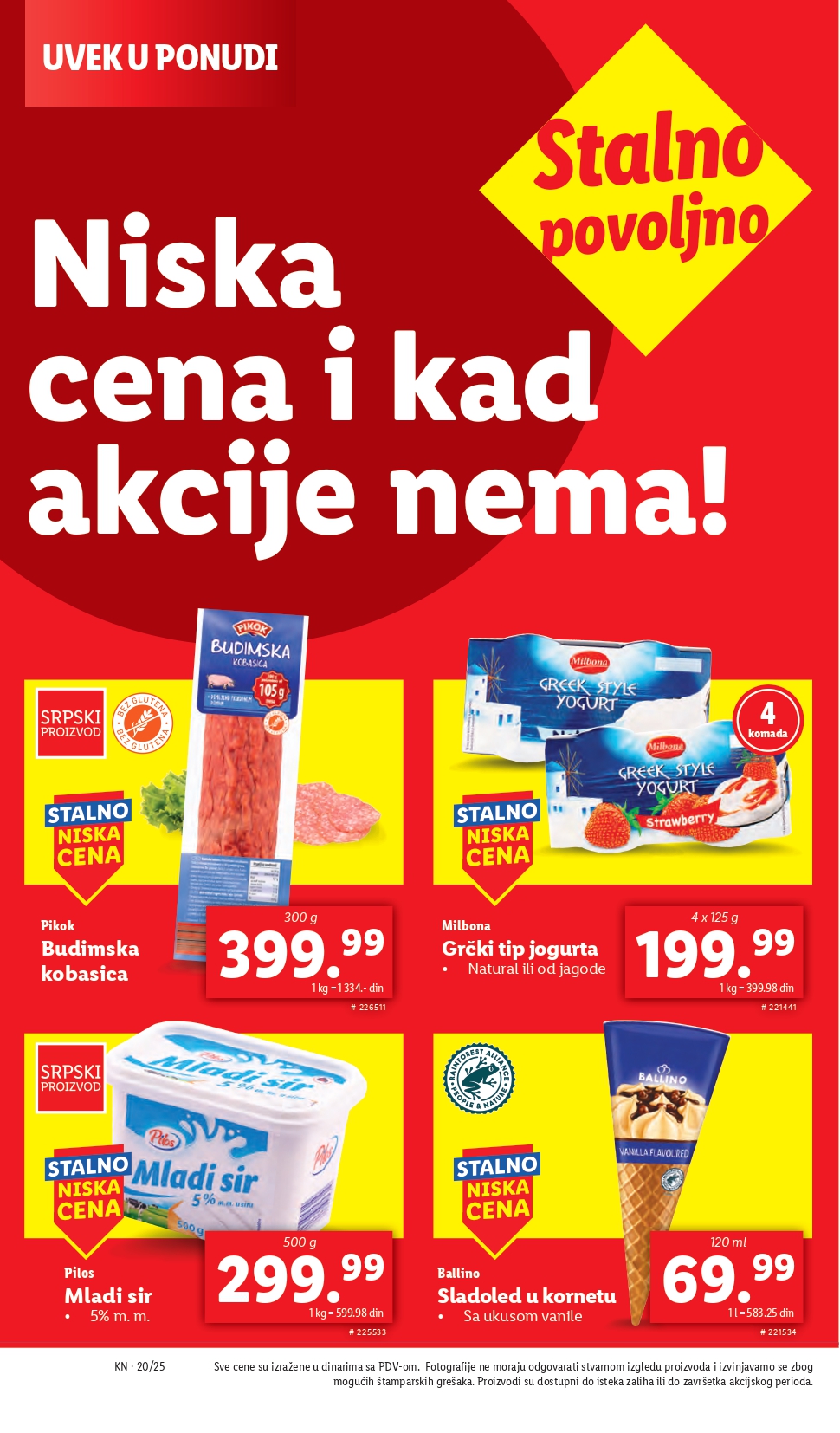 Lidl katalog PREHRANA 15-21.2025.