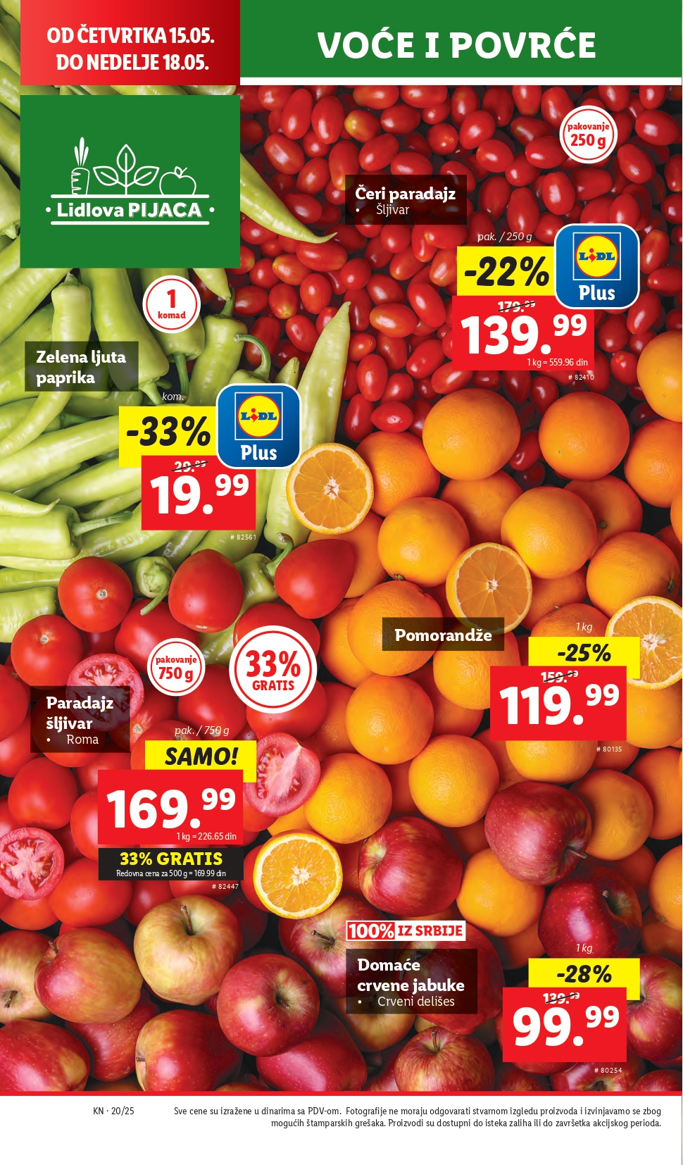 Lidl katalog PREHRANA 15-21.2025.
