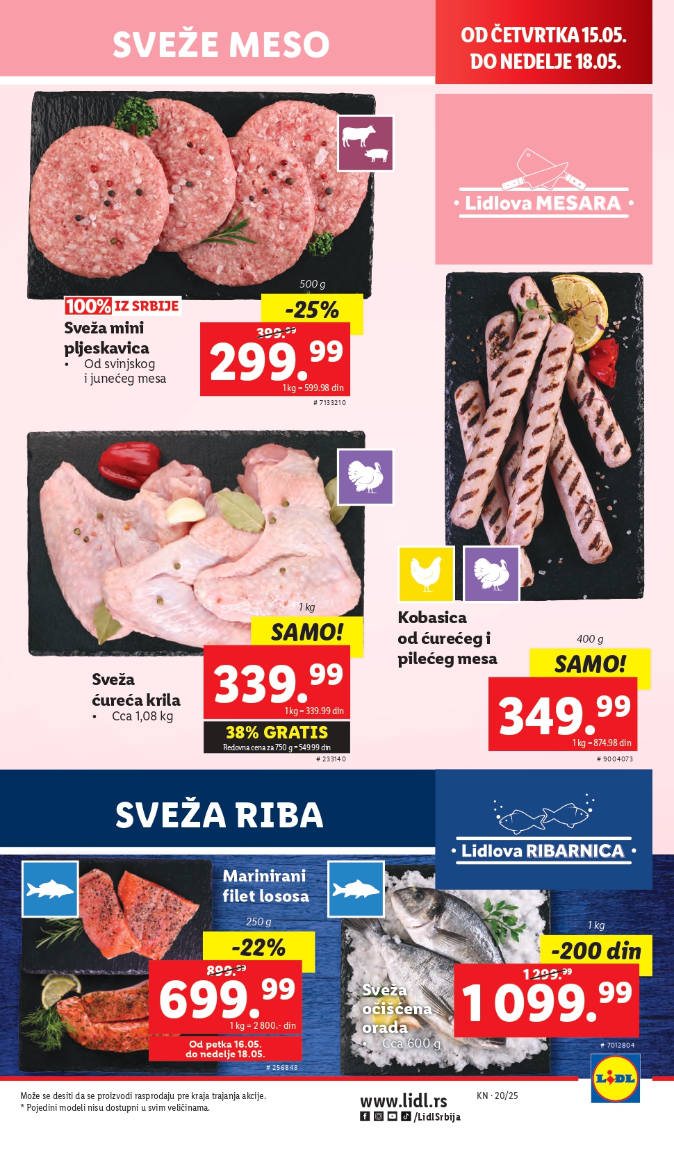 Lidl katalog PREHRANA 15-21.2025.