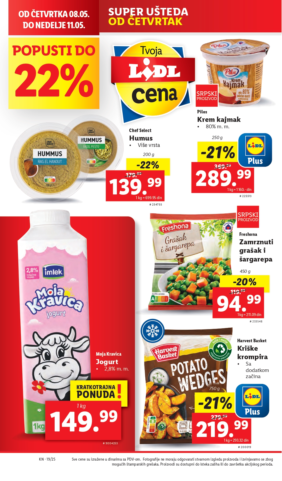 Lidl katalog PREHRANA 8-14.5.2025.