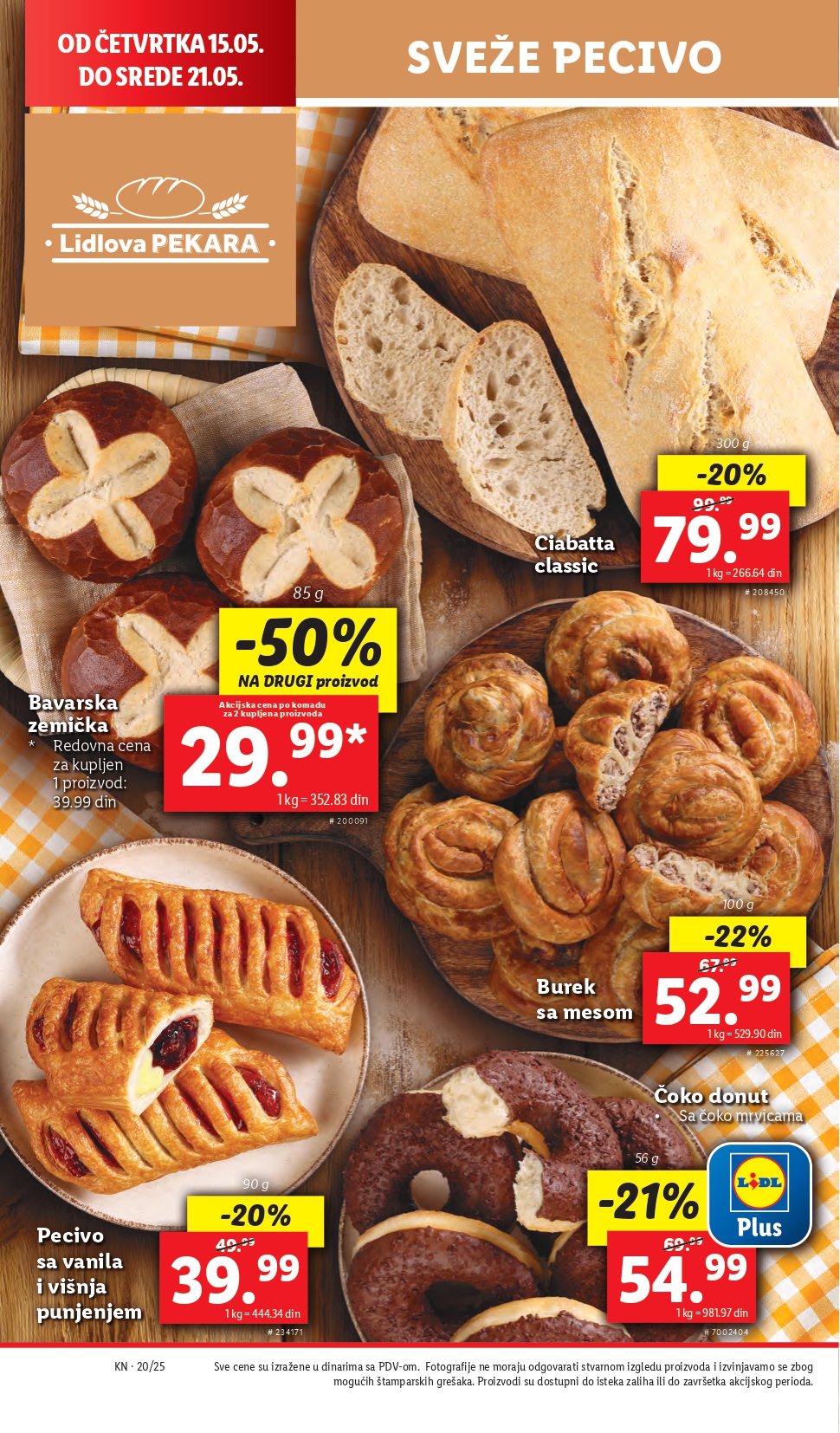 Lidl katalog PREHRANA 15-21.2025.