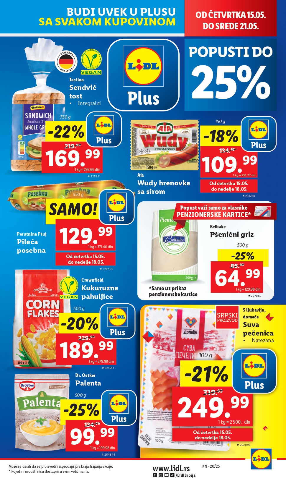 Lidl katalog PREHRANA 15-21.2025.
