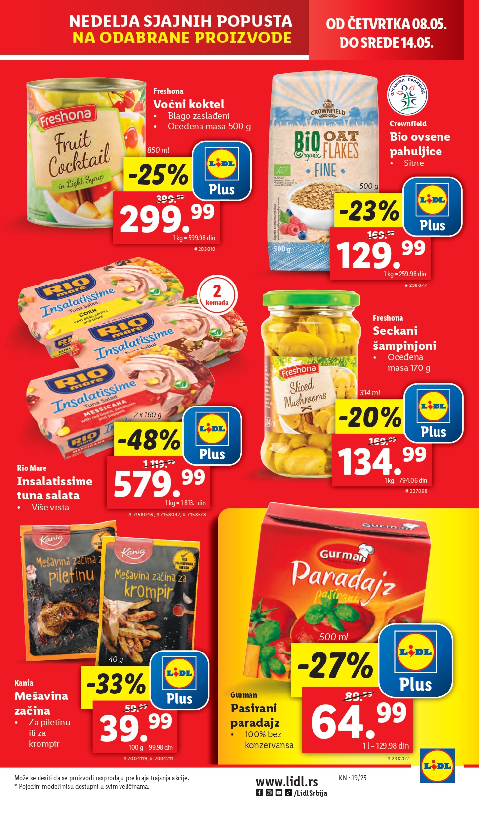 Lidl katalog PREHRANA 8-14.5.2025.