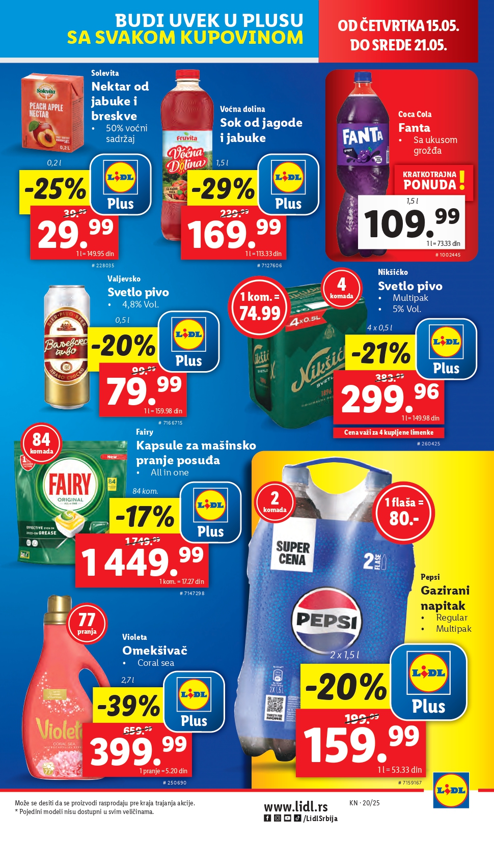 Lidl katalog PREHRANA 15-21.2025.