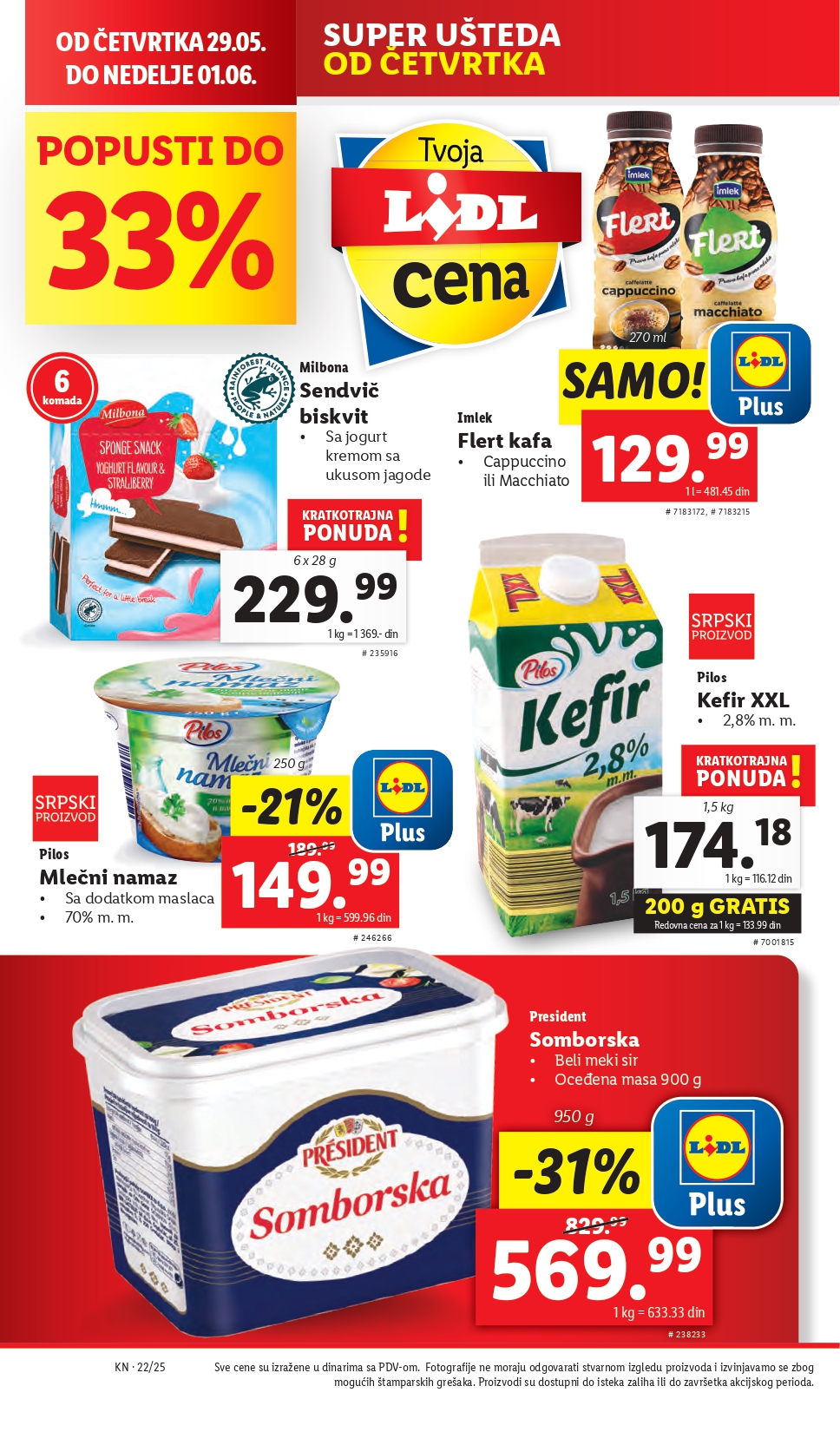 Lidl katalog PREHRANA 29.5-4.6.2025.