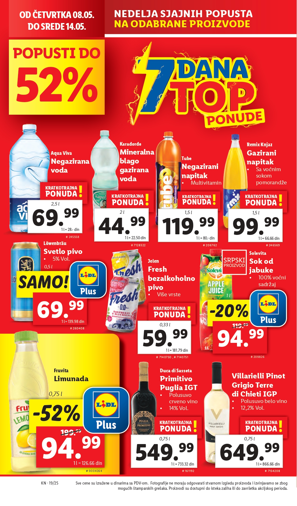 Lidl katalog PREHRANA 8-14.5.2025.