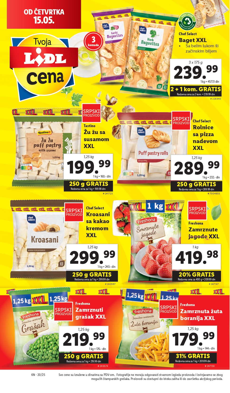Lidl katalog PREHRANA 15-21.2025.