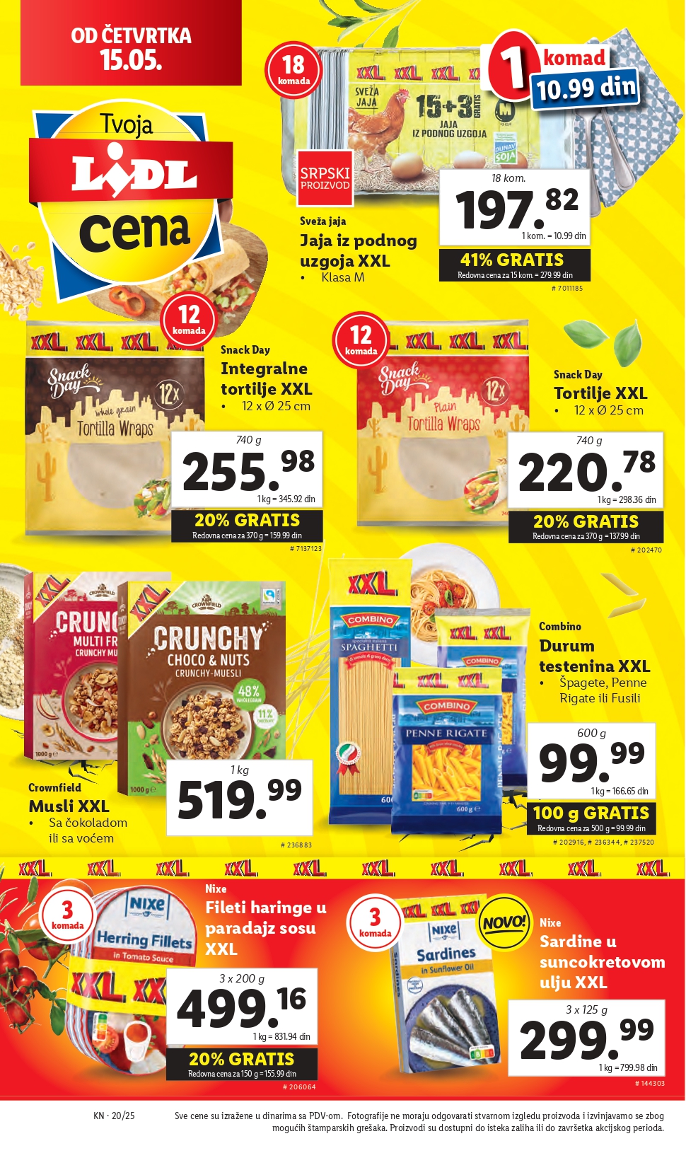 Lidl katalog PREHRANA 15-21.2025.