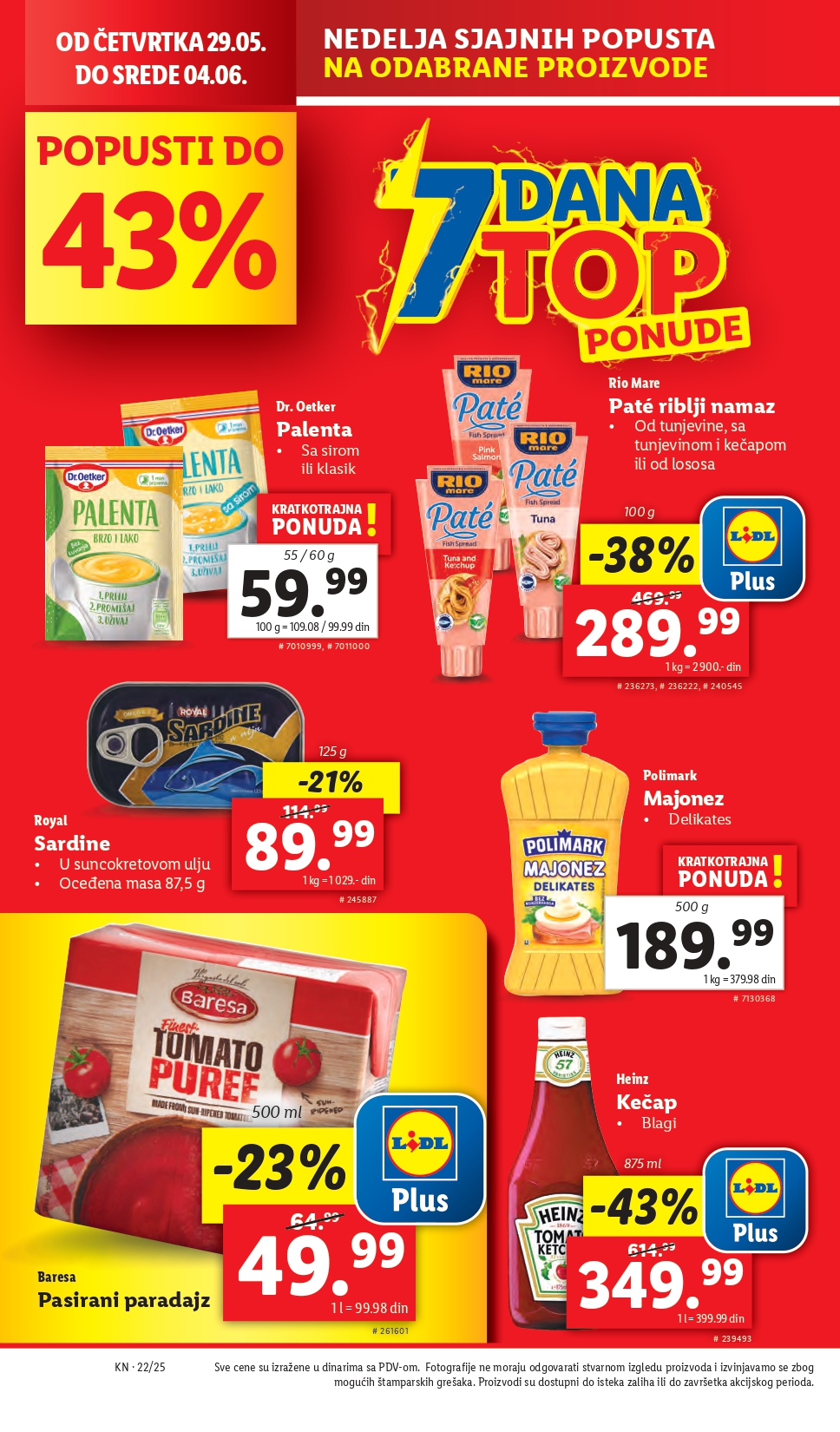 Lidl katalog PREHRANA 29.5-4.6.2025.