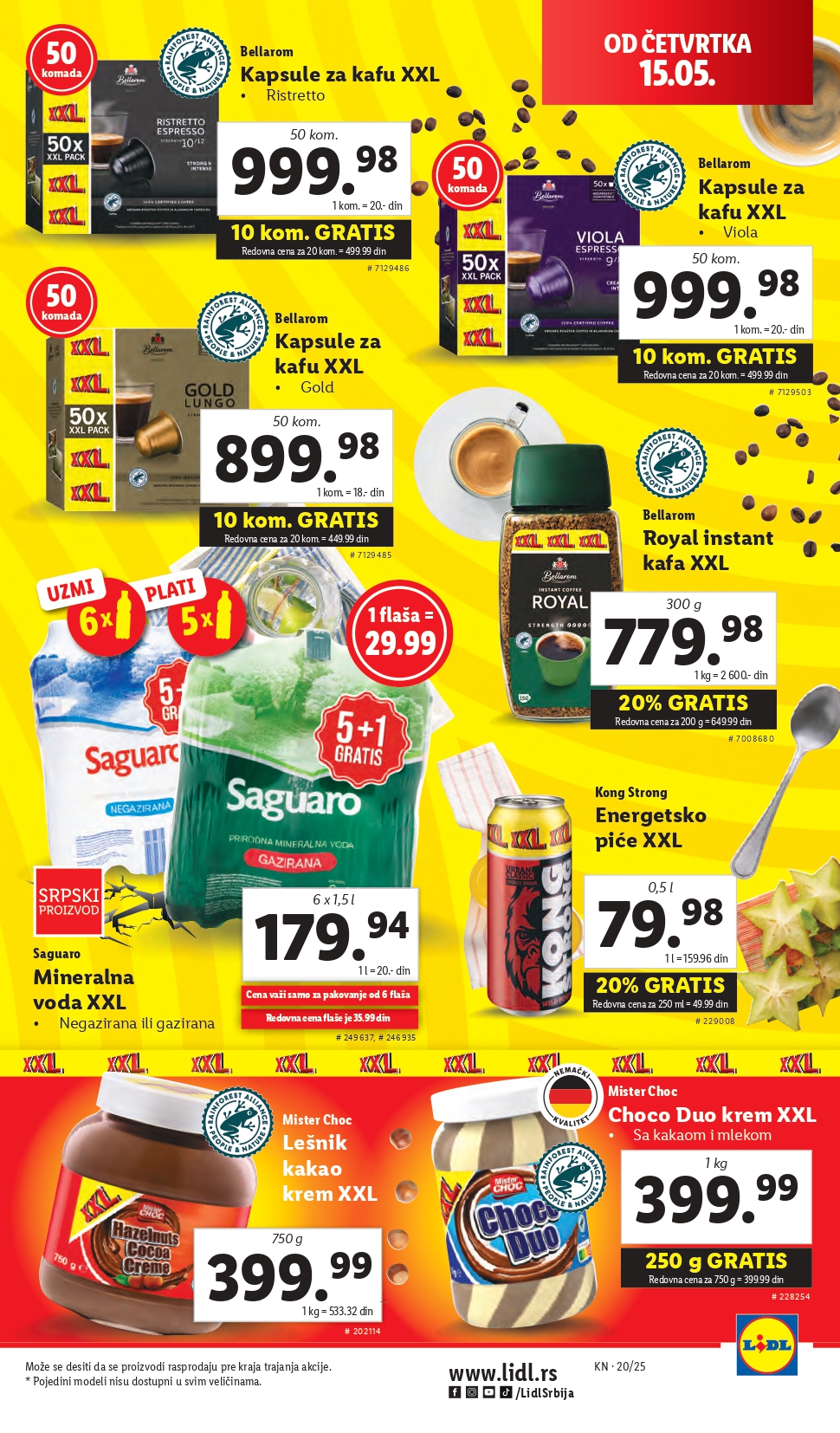 Lidl katalog PREHRANA 15-21.2025.