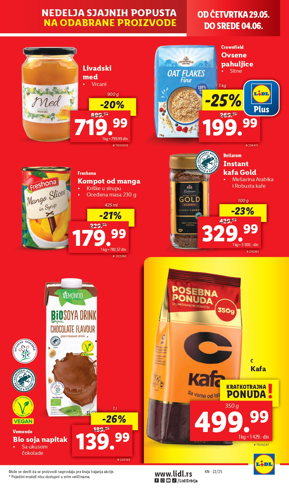 Lidl katalog PREHRANA 29.5-4.6.2025.