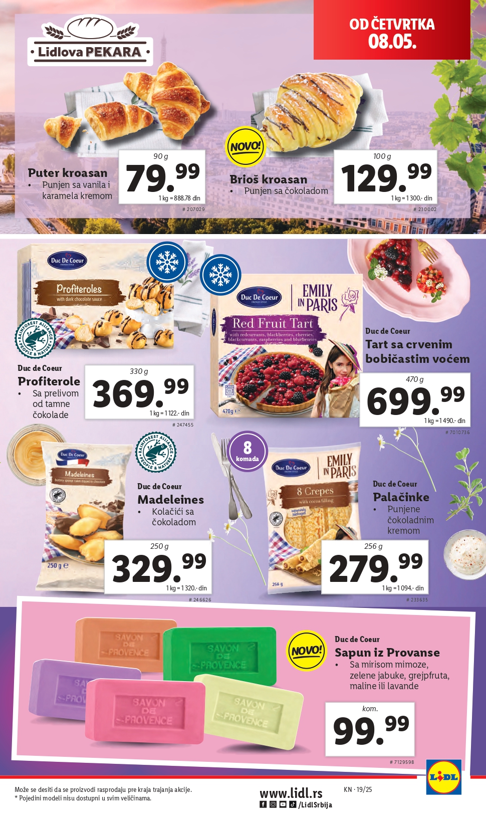 Lidl katalog PREHRANA 8-14.5.2025.
