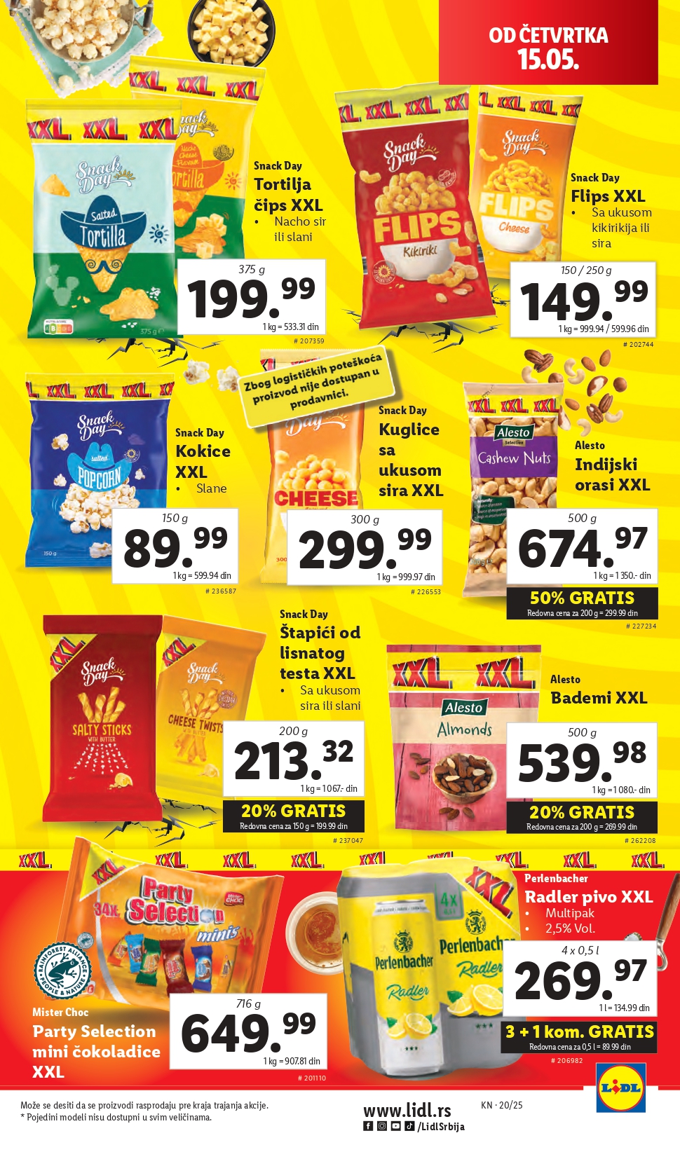 Lidl katalog PREHRANA 15-21.2025.