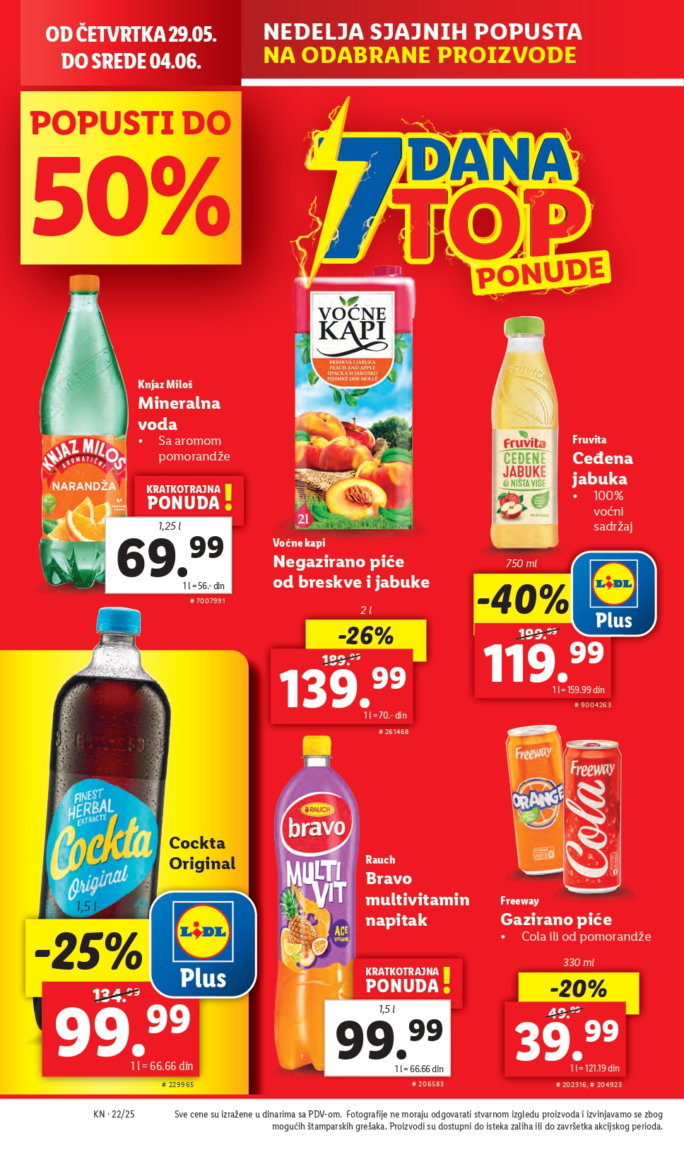 Lidl katalog PREHRANA 29.5-4.6.2025.